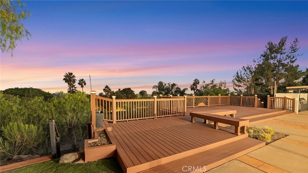 Outdoor deck and hardscape project